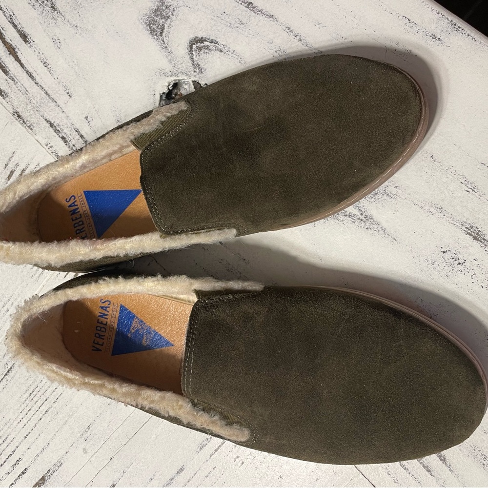 Verbena’s Brown Suede Loafers (made in Spain)